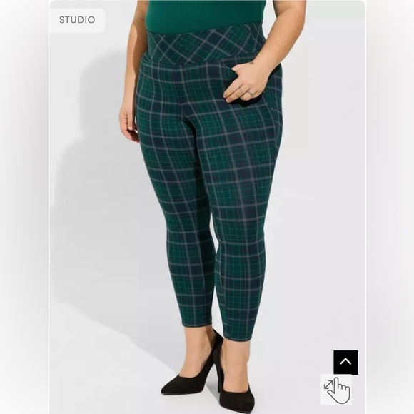 torrid Pants - Torrid Plaid Pull-On Pixie Pant